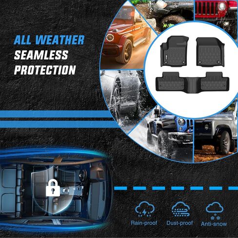 Nilight TPE Floor Mats for Land Rover Range Rover Evoque 5 Door and Coupe 2011 2012 2013 2014 2015 2017 2017 2018 ، All Weather Custom Fit Fit Heavy Duty Liners in Kuwait