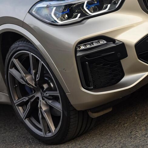 EVGATSAUTO Car Fog Light Grille Trim Molding Cover for X5 G05 M50 Pre LCI 2019-2023 (Glossy Black) in Saudi Arabia