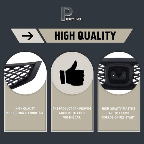 Perfit Liner New Front Black Grille Grill Compatible With 2009 2010 2011 HONDA Civic Coupe Fits HO1200199 71121SVAA50 in Saudi Arabia