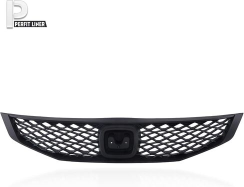 Perfit Liner New Front Black Grille Grill Compatible With 2009 2010 2011 HONDA Civic Coupe Fits HO1200199 71121SVAA50 in Saudi Arabia
