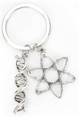 Science Teacher Gifts, Scientist Keychain with DNA Double Helix,Molecular Structure,Teacher Keychain in Saudi Arabia