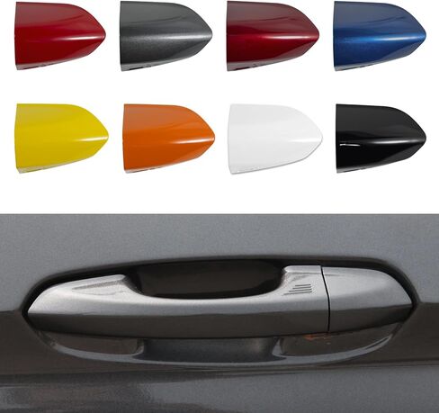 Car Front Left Exterior Door Handle Lock Bezel Cover Cap Fits for Ford Mustang 2015 2016 2017 2018 2019 2020 Replacement FR3Z-63218A15-ACPTM FR3Z-63218A15-AAPTM Grey Car Front Left in Saudi Arabia