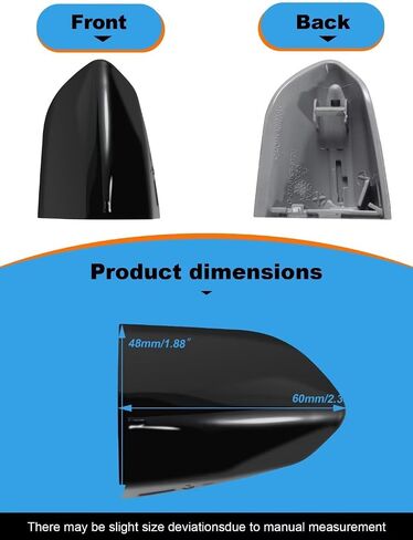 Car Front Left Exterior Door Handle Lock Bezel Cover Cap Fits for Ford Mustang 2015 2016 2017 2018 2019 2020 Replacement FR3Z-63218A15-ACPTM FR3Z-63218A15-AAPTM Grey Car Front Left in Saudi Arabia