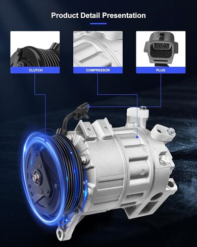 ضاغط ECCPP AC 2002-2007 لـ FORD لـ F-150 لـ F-250 لـ F-350 لضاغط F-550 Super Duty F53 AC مع القابض in Kuwait