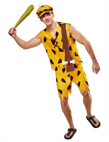 Rubies Men's The Flintstones Adult Bamm-Bamm Club و Foam Club in Saudi Arabia