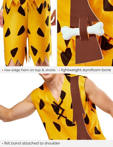 Rubies Men's The Flintstones Adult Bamm-Bamm Club و Foam Club in Saudi Arabia