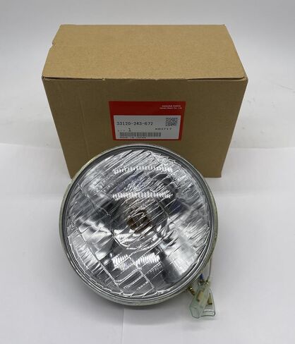 Genuine Sealed Beam Headlight Assembly 6V 33120-243-672 For Honda CT90 ST90 CB100 CL100 SL100 XL100 CB125 CL125 CT125 SL125 XL125 XL175 CA175 in Saudi Arabia