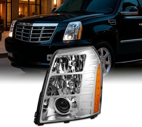 AKKON-FIT 2007-2014 CADILLAC ESCALADE 07-14 HID Projector المصابيح الأمامية in Saudi Arabia