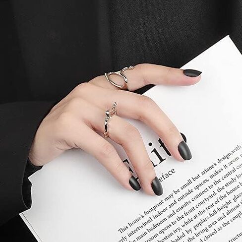 Chunky Openwork Rings Geometric Stacking Irregular Metal Gold Silver Opening Adjustable Ring Minimalist Trend Fashion Style in Saudi Arabia