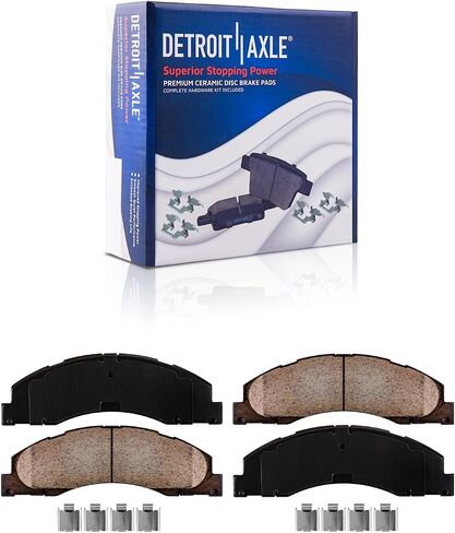 Detroit Axle-منصات الفرامل لـ Ford E-150 E-250 E-350 E-450 Super Duty و Monitive Ceramic Brake Pads w/Ardian in Saudi Arabia