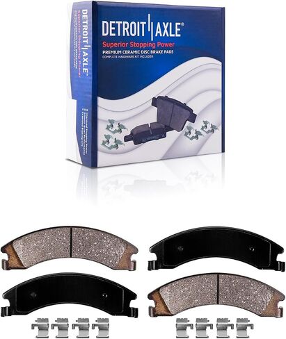 Detroit Axle-منصات الفرامل لـ Ford E-150 E-250 E-350 E-450 Super Duty و Monitive Ceramic Brake Pads w/Ardian in Saudi Arabia