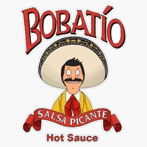 Bobs Burgers Hot Sauce Sticker Vinyl Bumper Sticker Decal Waterproof 5" in Saudi Arabia
