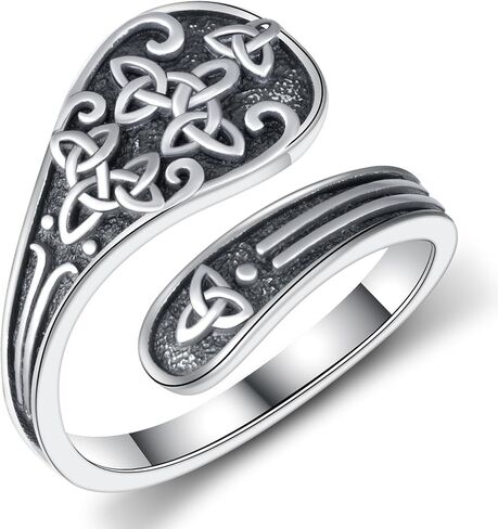 Sunflower Thumb Rings for Women 925 Sterling Silver Spoon Ring Vintage Thumb Ring Jewelry for Women in Kuwait