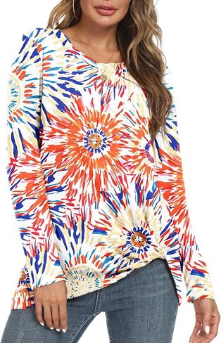 قمصان Niloufo Womens Long Sleeve Blouses عارض in Kuwait