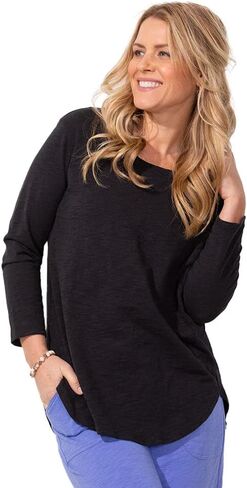 Escape by Habitat High-Low 3/4 Sleeve Top in Saudi Arabia