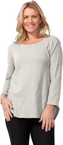 Escape by Habitat High-Low 3/4 Sleeve Top in Saudi Arabia