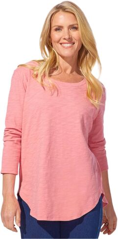 Escape by Habitat High-Low 3/4 Sleeve Top in Saudi Arabia