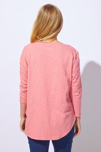 Escape by Habitat High-Low 3/4 Sleeve Top in Saudi Arabia