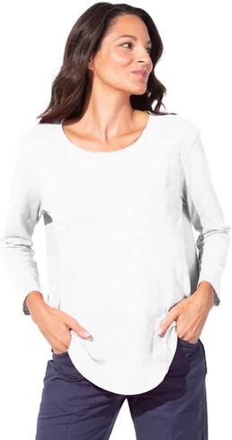 Escape by Habitat High-Low 3/4 Sleeve Top in Saudi Arabia