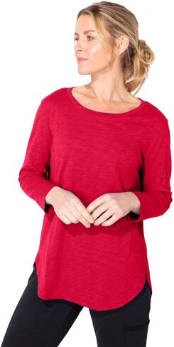 Escape by Habitat High-Low 3/4 Sleeve Top in Saudi Arabia
