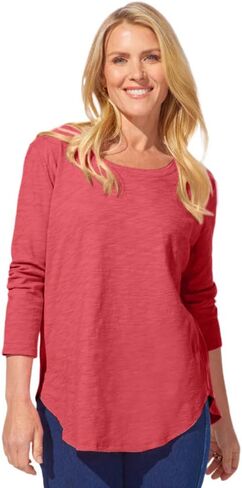 Escape by Habitat High-Low 3/4 Sleeve Top in Saudi Arabia