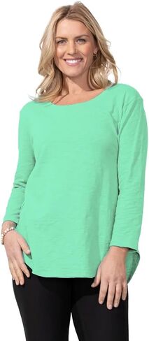 Escape by Habitat High-Low 3/4 Sleeve Top in Saudi Arabia