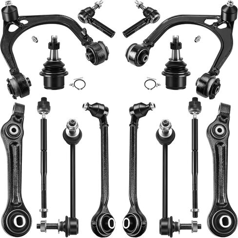 مجموعة التعليق الأمامية 14pcs متوافقة مع RWD 05-2010 Chrysler 300 ، 08-2010 Dodge Challenger ، 06-2010 شاحن ، 05-2008 ماغنوم ، مفاصل كرة ذراعا منخفضة وأعلى من ذلك in Kuwait