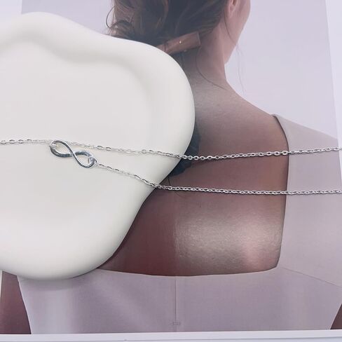Generic Infinity Cross Necklace for Women, Tiny Cross Pendant Necklace for Women, Vintage Cross Y Drop Necklace Choker, Simple Choker Minimalist Jewelry, silver in Saudi Arabia