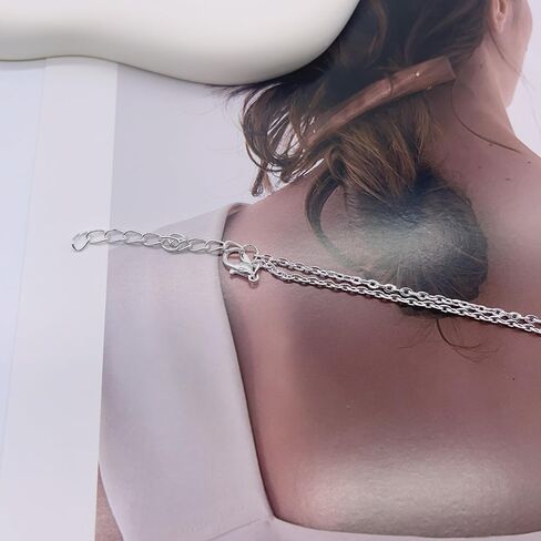 Generic Infinity Cross Necklace for Women, Tiny Cross Pendant Necklace for Women, Vintage Cross Y Drop Necklace Choker, Simple Choker Minimalist Jewelry, silver in Saudi Arabia