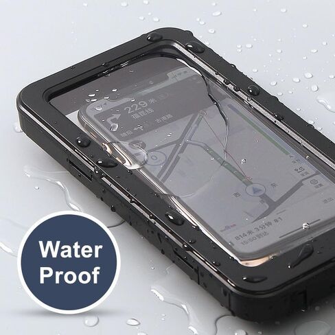 Black Pike Bike Phone Mount Holder Holder ، يحمي الهاتف نوبات مثالية مربعات قوية قوية متينة إطار جبلي متين. in Kuwait
