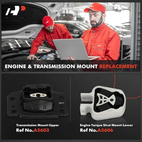 A-Premium Transmission Mount و Torque Strut Mount Kit متوافق مع Ford Fusion 2013-2017 ، Edge 2015-2017 & Lincoln MKX 2013-2016 ، 2.0L 2.5L ، 2-PC ، استبدل# DP5Z6068A ، DG9Z6068F in Kuwait