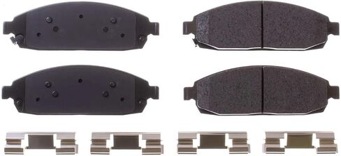 Power Stop 17-1080 ، Z17 Front Ceramic Brake Pads مع الأجهزة لجهاز Jeep Commander 2006-2010 ، Jeep Grand Cherokee 2005-2010 [نموذج محدد] in Saudi Arabia