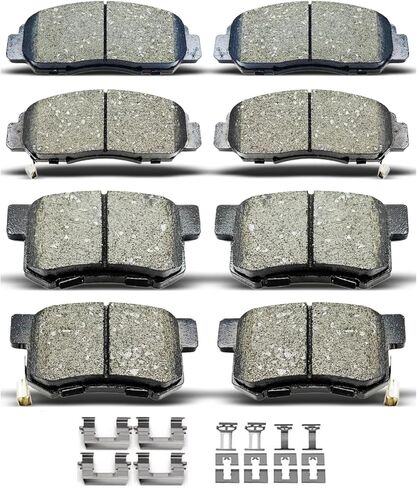 D537 D787 8pcs منصات الفرامل الخلفية الأمامية الخزفية مع مقاطع مناسبة لـ Acura TSX 2004-2008 ، لـ Honda for Accord 2003-2007 in Saudi Arabia