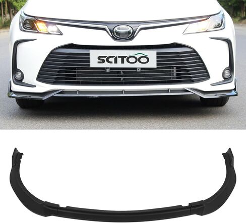 Scitoo Matte Black Front Pront Lip Type-S-S-S-S-S-S-Sity for 2017-2019 for Toyota Corolla L Le Xle Pp Front Lip Spoiler in Saudi Arabia