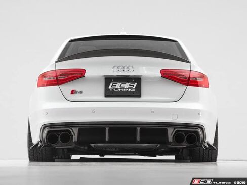 ECS - Rear Diffuser (Gloss Black) Compatible with Audi B8.5 S4 / A4 S-Line in Saudi Arabia
