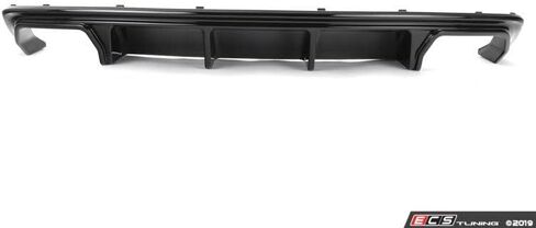 ECS - Rear Diffuser (Gloss Black) Compatible with Audi B8.5 S4 / A4 S-Line in Saudi Arabia