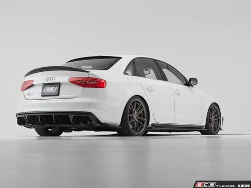 ECS - Rear Diffuser (Gloss Black) Compatible with Audi B8.5 S4 / A4 S-Line in Saudi Arabia
