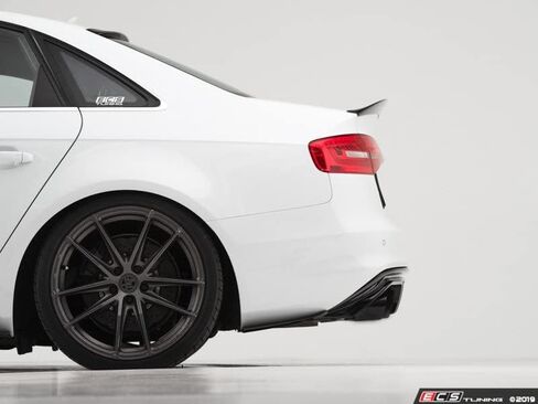 ECS - Rear Diffuser (Gloss Black) Compatible with Audi B8.5 S4 / A4 S-Line in Saudi Arabia