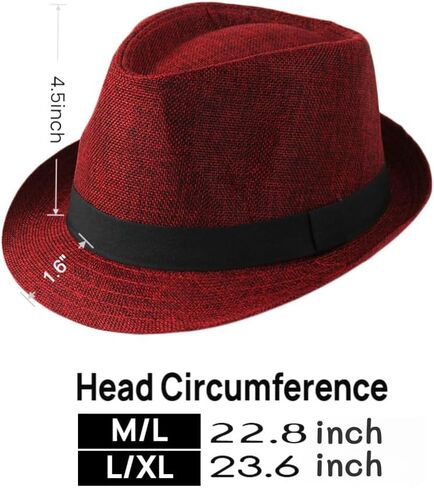 Unisex Classic 1920s Fedora Hat Short Brim Panama Trilby Hat Summer Beach Cap for Men Women in Saudi Arabia