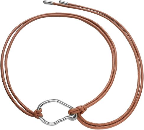 Rope Belts for Women Boho Thin Black Leather Tie Belt with Gold Buckle for Formal Costume Dresses Skirt Jeans Pants in Saudi Arabia