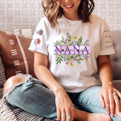 NAZENTI I Wear My Heart on My Sleeve - Custom Women Sweatshirt, with Names on the Sleeve, available for T shirt in Saudi Arabia