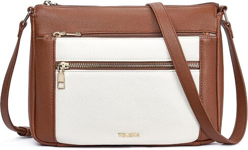 أكياس Teleena Crossbody للنساء ، محفظة جسم متشابكة من الجلد مع حزام قابل للتعديل in Saudi Arabia