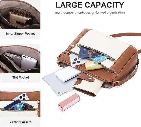 أكياس Teleena Crossbody للنساء ، محفظة جسم متشابكة من الجلد مع حزام قابل للتعديل in Saudi Arabia