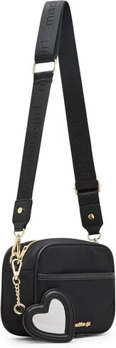 Madden Girl Charlotte Camera Crossbody Bag ، Black in Saudi Arabia