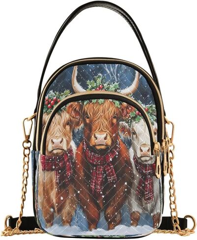Alaza Fashion American Flag Crossbody Bag Counter Leather Leather Leather Parse for Women in Kuwait