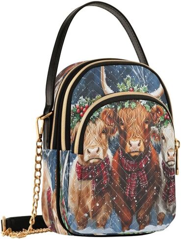 Alaza Fashion American Flag Crossbody Bag Counter Leather Leather Leather Parse for Women in Kuwait