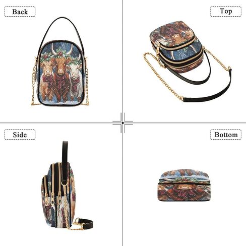 Alaza Fashion American Flag Crossbody Bag Counter Leather Leather Leather Parse for Women in Kuwait