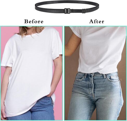 2pcs Womens Elastic Belt Tucky Belt to Crop Tops Invisible Belt for Women Adjustable Shirt Tuck Band Women Crop Tuck Band to Change The Style of Your Tops in Saudi Arabia