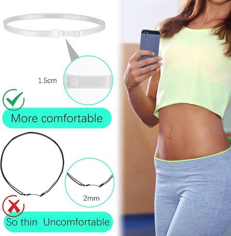 2pcs Womens Elastic Belt Tucky Belt to Crop Tops Invisible Belt for Women Adjustable Shirt Tuck Band Women Crop Tuck Band to Change The Style of Your Tops in Saudi Arabia