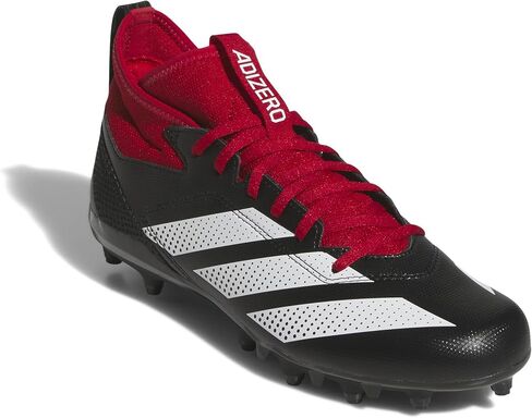 adidas Men's Adizero Impact.2 American Football Sneaker, White/Silver Metallic/White, 9.5 in Kuwait